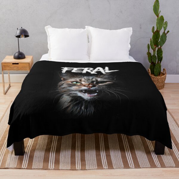 Item preview, Feral Cat – Fierce Wild Feline Artwork designed and sold by Enea Kelo.