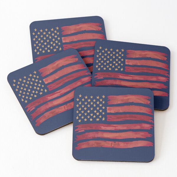 Item preview, Abstract American Flag Art on Navy Background designed and sold by kfxforex.