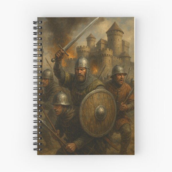 Item preview, Knights Charging a Burning Castle designed and sold by photoparadise22.