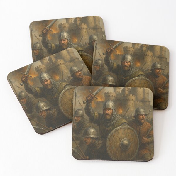 Item preview, Knights Charging a Burning Castle designed and sold by photoparadise22.