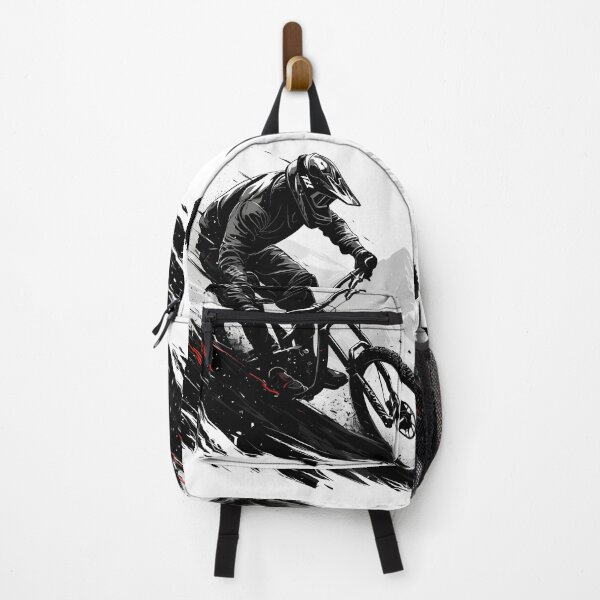 Item preview, Dynamic Mountain Biker Silhouette Design designed and sold by Windy-market.