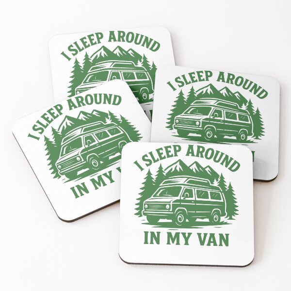 Item preview, I Sleep Around In My Van Funny Camping Adventure designed and sold by LuminOrb.