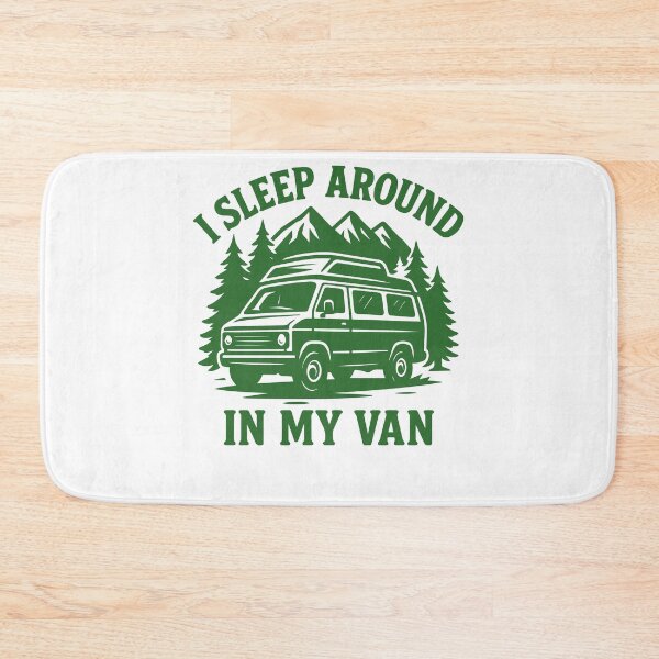 Item preview, I Sleep Around In My Van Funny Camping Adventure designed and sold by LuminOrb.