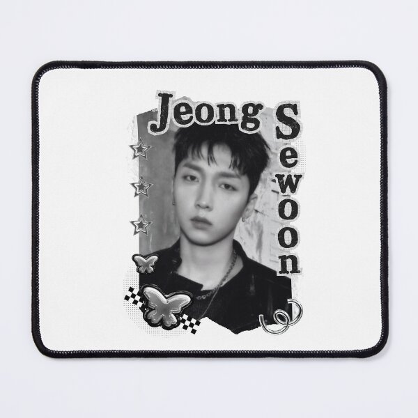 Item preview, Jeong Sewoon Kpop Solo Artist Black and White Collage Digital Art Portrait designed and sold by AJUNICE STUDIO.