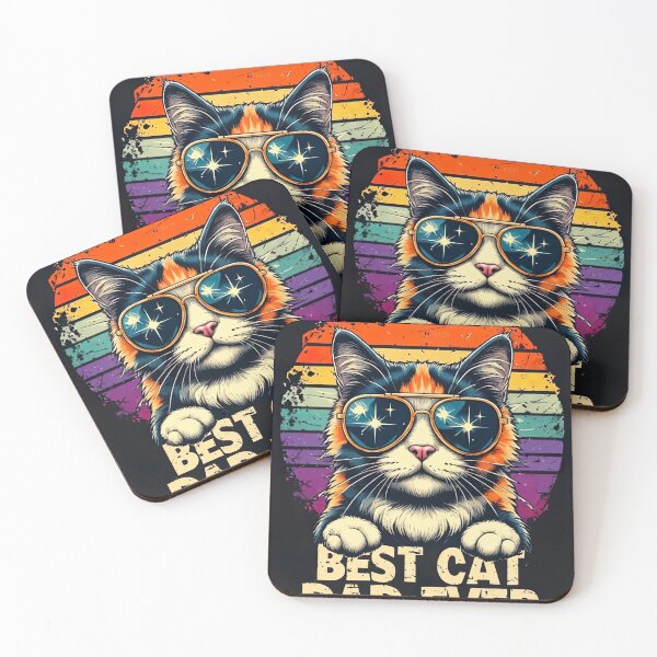 Item preview, Best Cat Dad Ever designed and sold by LemonheadLaurasArt.