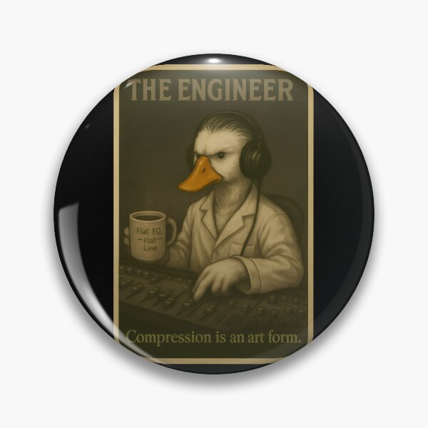 Item preview, The Engineer Duck Vintage Poster Compression is an Art Form designed and sold by TeeTimeTreasure.