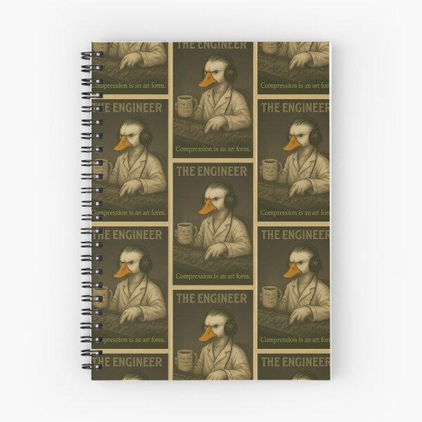 Item preview, The Engineer Duck Vintage Poster Compression is an Art Form designed and sold by TeeTimeTreasure.