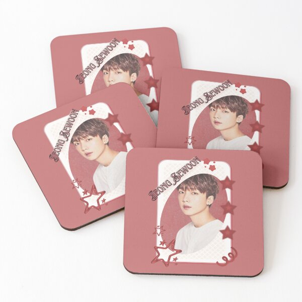 Item preview, Jeong Sewoon Korean Solo Artist Card Red Aesthetic Collage Design designed and sold by AJUNICE STUDIO.