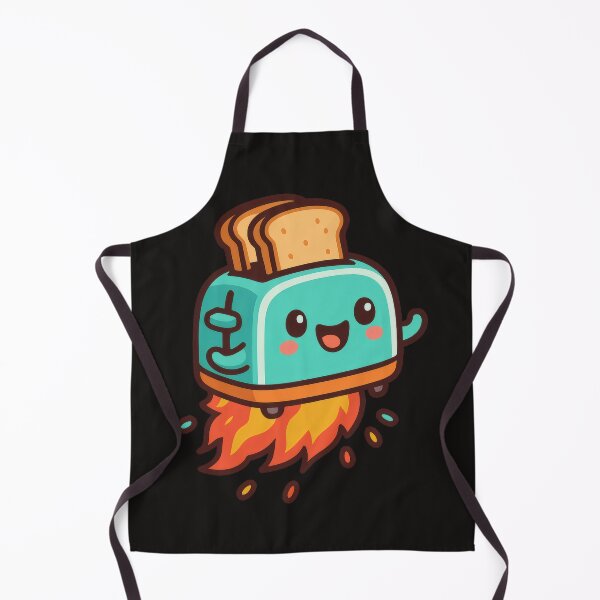 Artikelvorschau, Raketentoaster – Kawaii Frühstücks-Cartoon entworfen und verkauft von AwesomeBeyondLimits.