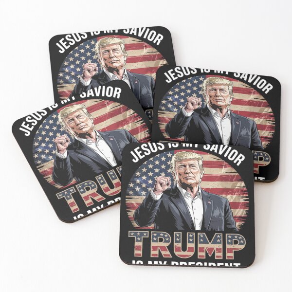 Item preview, Donald Trump Fight Jesus Is My Savior Trump is my President designed and sold by Charidana.