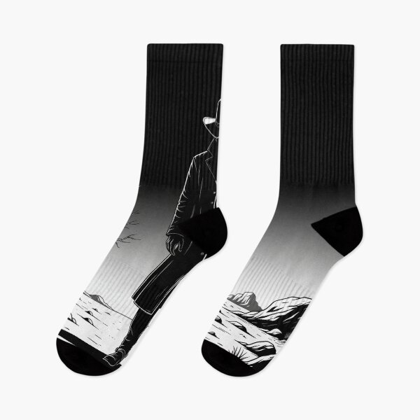 Item preview, Goth Cowboy Black and White Graphic Design designed and sold by StickyGuys.