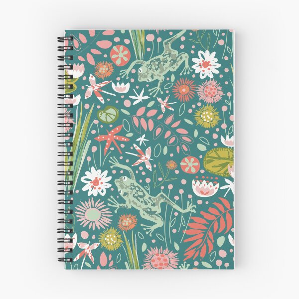 Item preview, Frog And Dragonfly Floral Design  designed and sold by Callyedesigns.