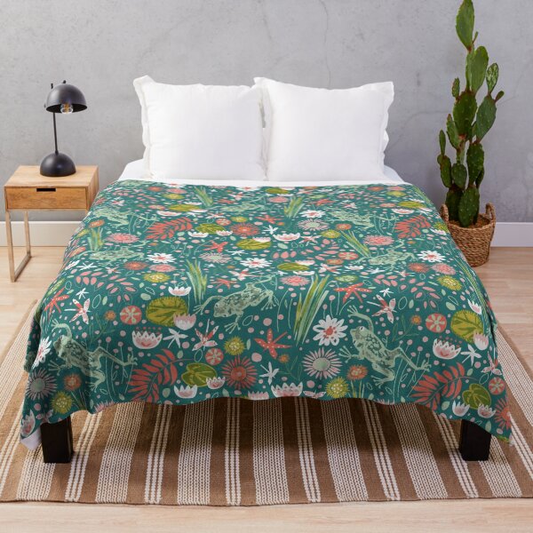 Item preview, Frog And Dragonfly Floral Design  designed and sold by Callyedesigns.