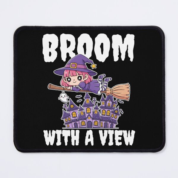 Item preview, BROOM WITH A VIEW - WITCH HALLOWEEN designed and sold by KEF Custom.