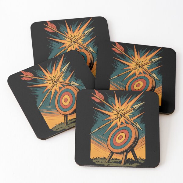 Item preview, Archery Bow Archer shot blocked Target Art designed and sold by LuminOrb.