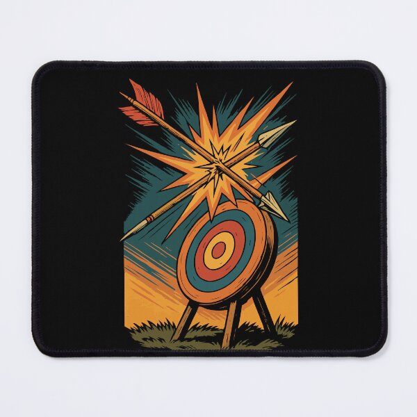 Item preview, Archery Bow Archer shot blocked Target Art designed and sold by LuminOrb.