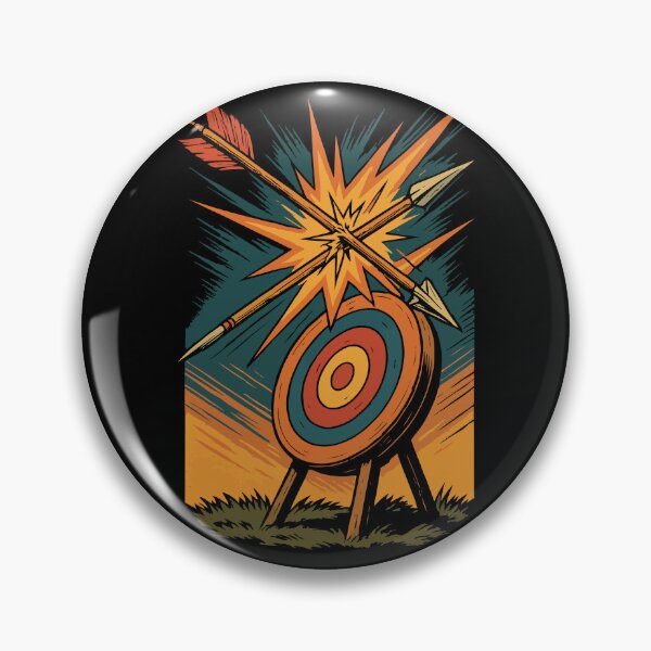 Item preview, Archery Bow Archer shot blocked Target Art designed and sold by LuminOrb.