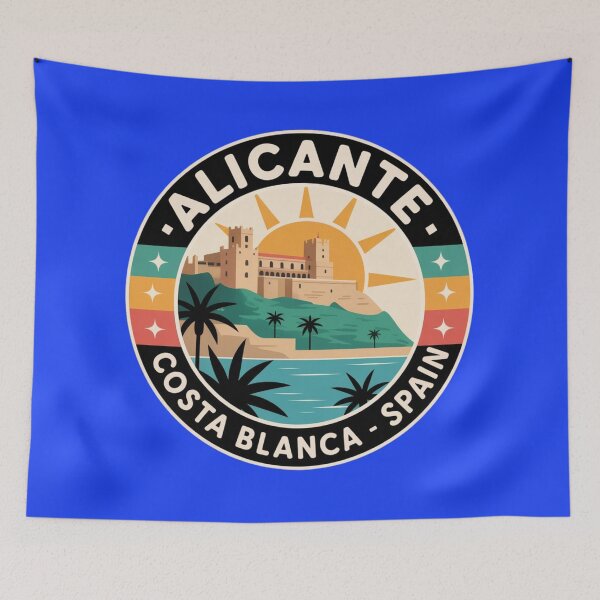 Item preview, Alicante Sticker – Costa Blanca Spain Travel Badge designed and sold by Timeless Design.