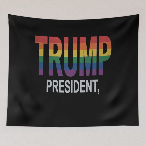 Item preview, Donald Trump President 2020 LGBT Rainbow Gay Pride  designed and sold by Charidana.