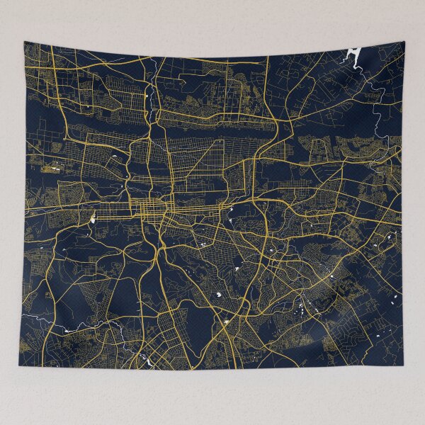 Item preview, Pretoria City Map of South Africa - Gold Art Deco designed and sold by deMAP.