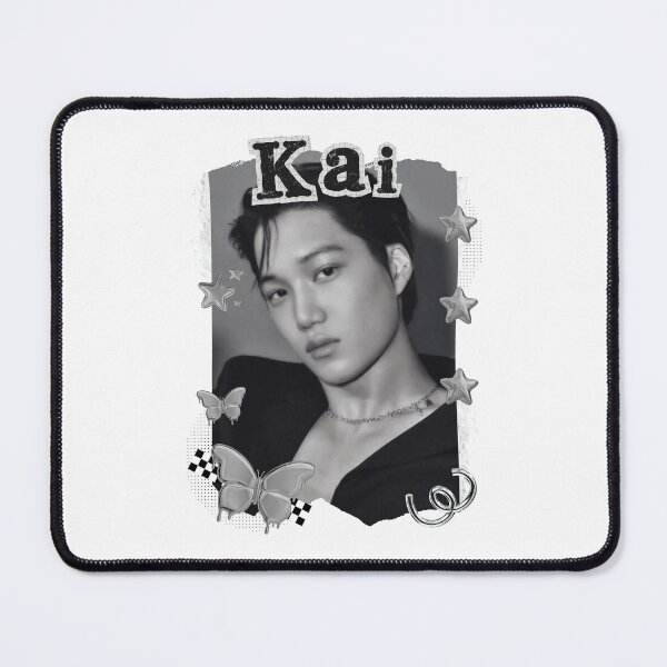 Item preview, Kai from EXO Kpop Solo Artist Black and White Collage Digital Art Portrait designed and sold by AJUNICE STUDIO.