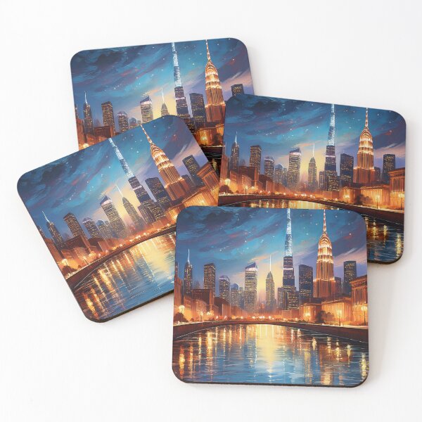 Item preview, Skyline Serenade-Painting designed and sold by RockitBaby.