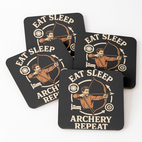 Item preview, Eat Sleep Archery Repeat Funny Archer designed and sold by LuminOrb.
