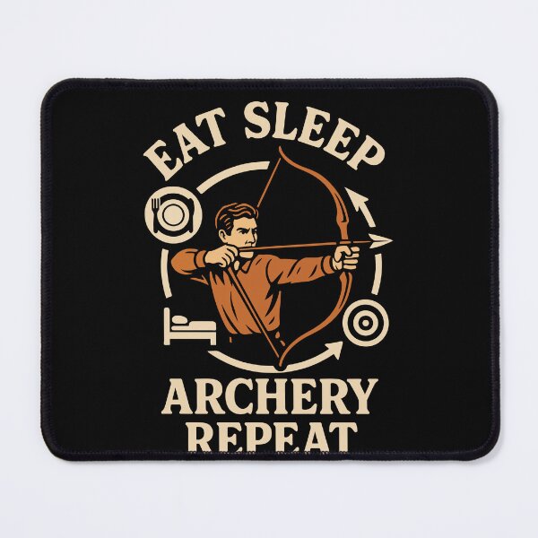 Item preview, Eat Sleep Archery Repeat Funny Archer designed and sold by LuminOrb.
