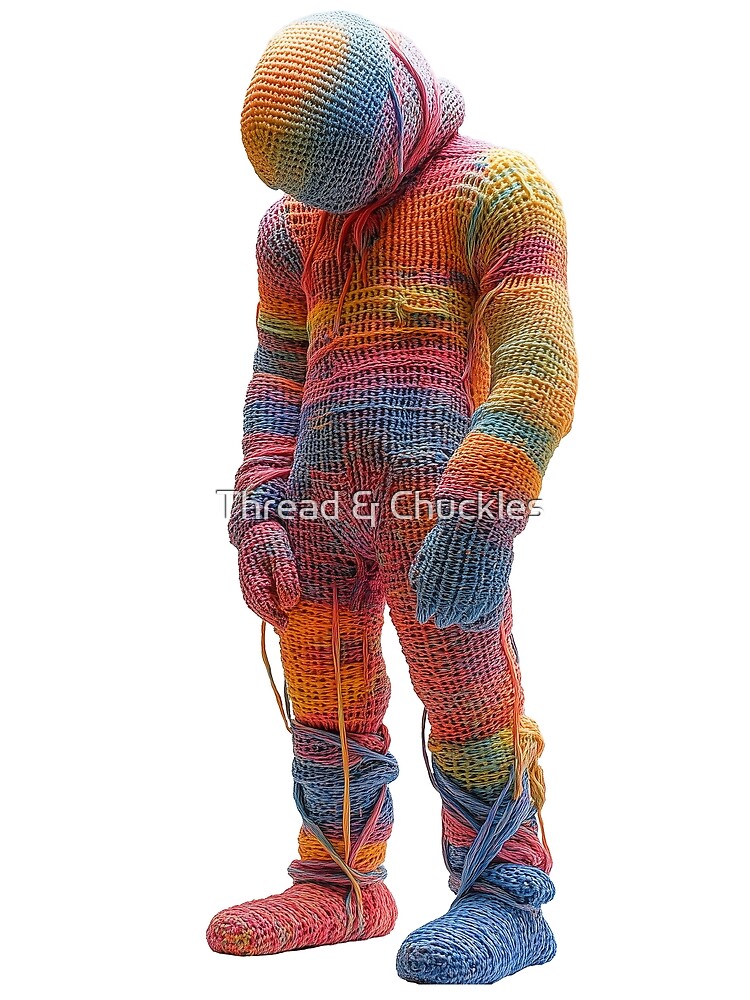 Thumbnail 3 of 3, Scarf, Sad Thread Man designed and sold by ThreadChuckles.