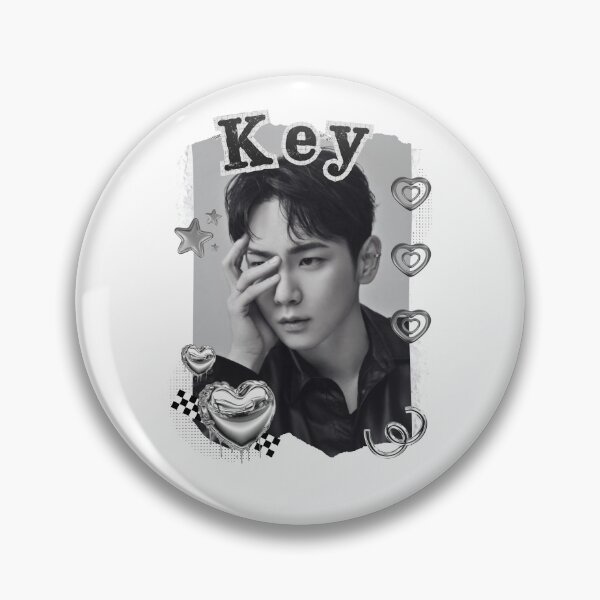 Item preview, Key from Shinee Kpop Solo Artist Black and White Collage Digital Art Portrait designed and sold by AJUNICE STUDIO.