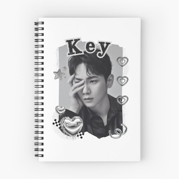 Item preview, Key from Shinee Kpop Solo Artist Black and White Collage Digital Art Portrait designed and sold by AJUNICE STUDIO.