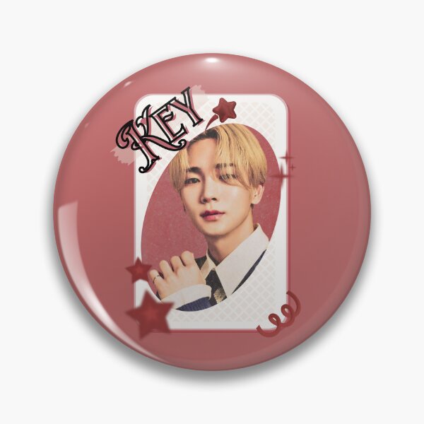 Item preview, Key from Shinee Korean Solo Artist Card Red Aesthetic Collage Design designed and sold by AJUNICE STUDIO.
