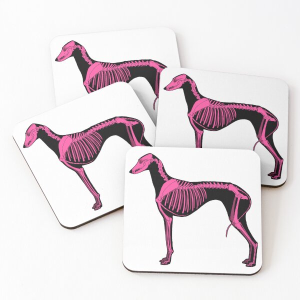 Item preview, Azawakh Skeleton- pink! designed and sold by Spinyflowerart.