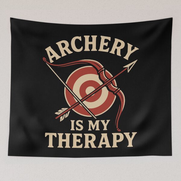 Item preview, Archery Is My Therapy Archery Bow Archer designed and sold by LuminOrb.
