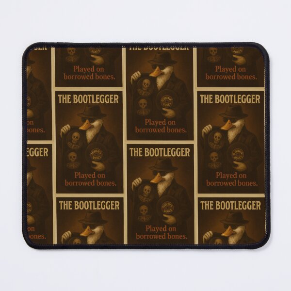 Item preview, The Bootlegger Duck Vintage Poster Played on Borrowed Bones designed and sold by TeeTimeTreasure.