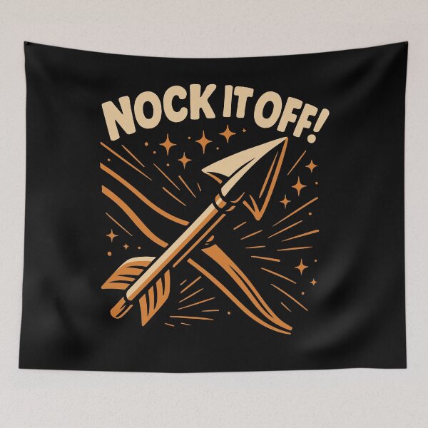 Item preview, Nock It Off Archery Bow Funny Archer designed and sold by LuminOrb.