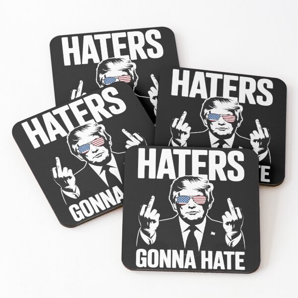 Item preview, Haters Gonna Hate President Donald Trump Middle Finger designed and sold by Charidana.