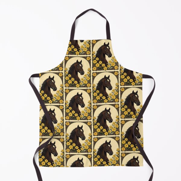 Item preview, Marsh Tacky Horse Surrounded By Yellow Jasmine Flowers designed and sold by taiche.