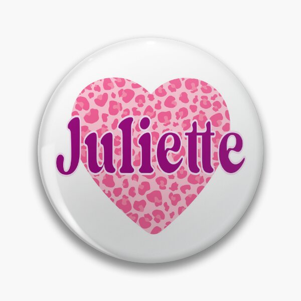Artikelvorschau, Juliette Name Rosa Leopardenherz entworfen und verkauft von Jeallan Designs.