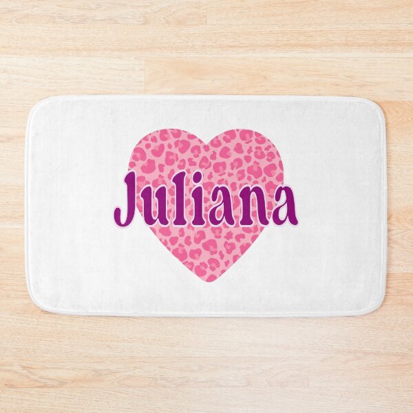 Item preview, Juliana Name Pink Leopard Heart  designed and sold by Jeallan Designs.