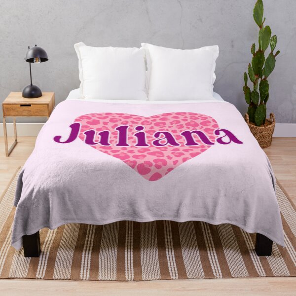 Item preview, Juliana Name Pink Leopard Heart designed and sold by Jeallan Designs.