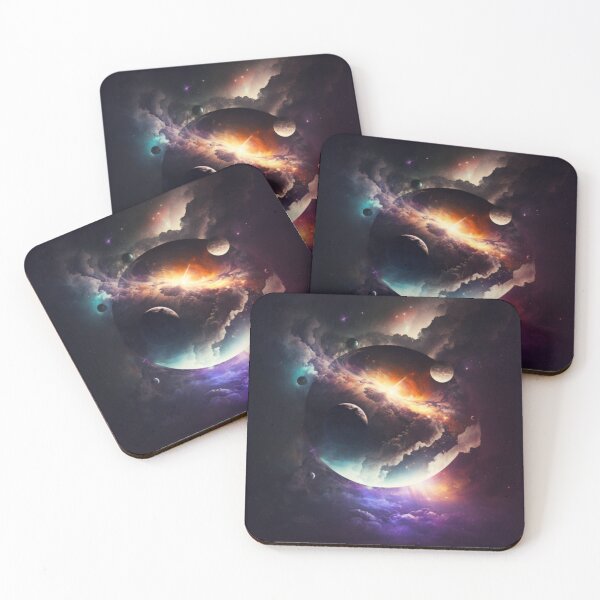 Item preview, Moon and Galaxy Nebula designed and sold by TheDadadog.