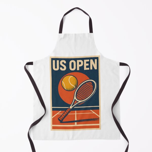 Aperçu de l'œuvre Affiche vintage de l'US Open de tennis | T-shirt sport rétro créée et vendue par BRAINROTWEAR.