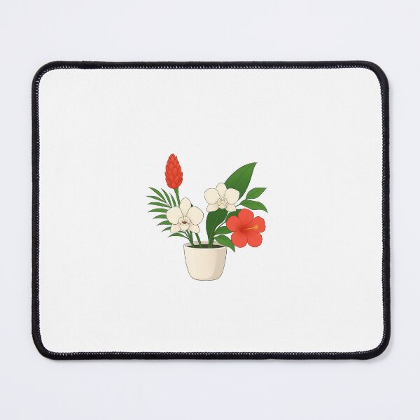 Item preview, white and red flowers designed and sold by BLU3BERRYprint.