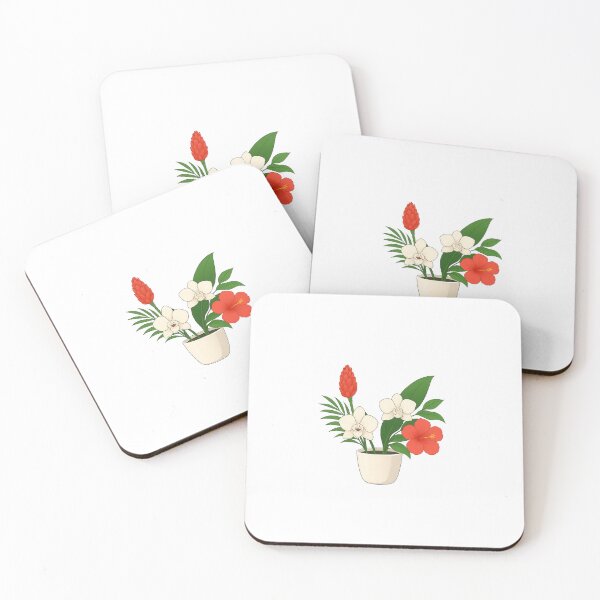 Item preview, white and red flowers designed and sold by BLU3BERRYprint.