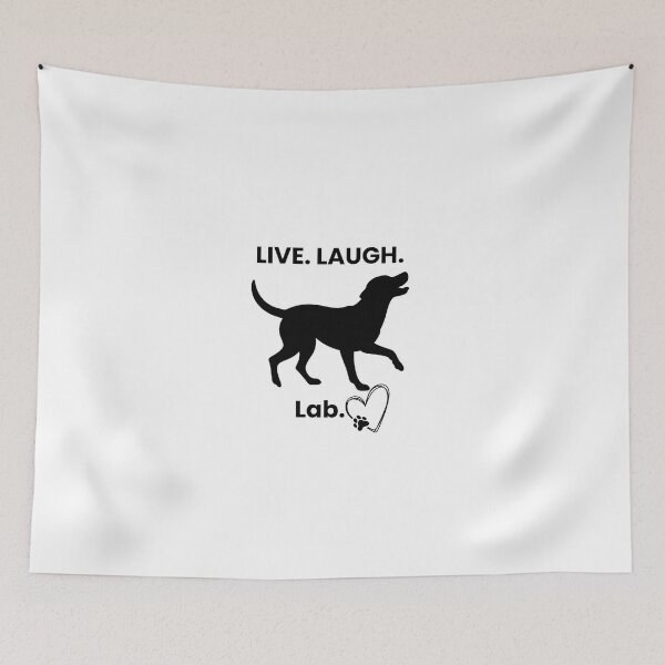 Item preview, Live. Laugh. Lab. designed and sold by Dog Lover Designs.