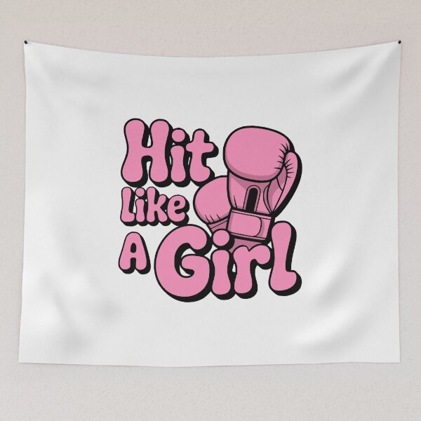 Item preview, Hit Like A Girl! Pink Girlie designed and sold by PMCreative.