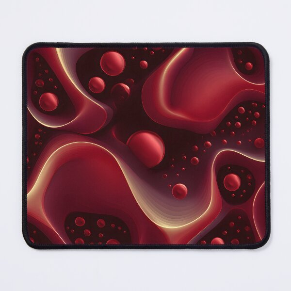 Item preview, Y2K Red Chrome Liquid Futuristic Pattern II designed and sold by Velvetcosmonova.