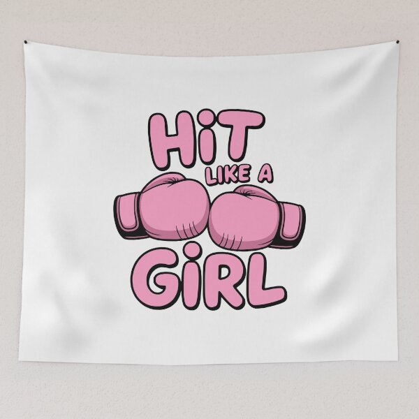 Item preview, Hit Like A Girl! Pink Girlie designed and sold by PMCreative.