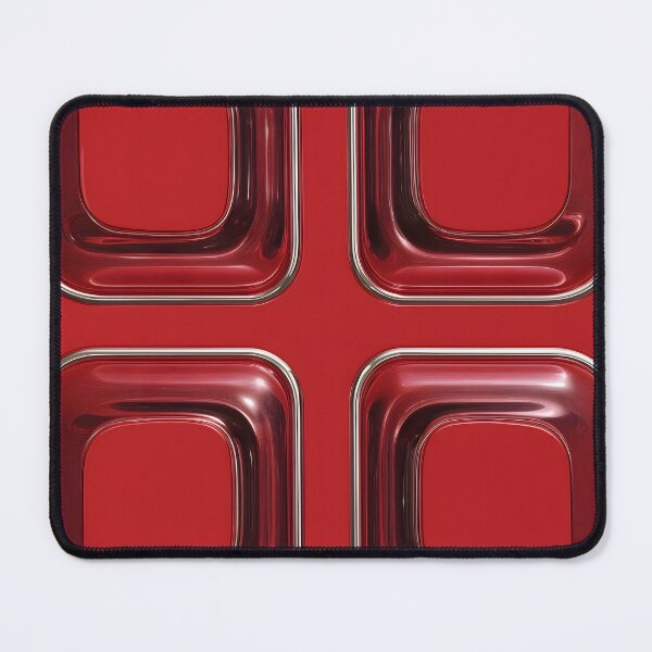 Item preview, Y2K Red Chrome Liquid Futuristic Pattern III designed and sold by Velvetcosmonova.